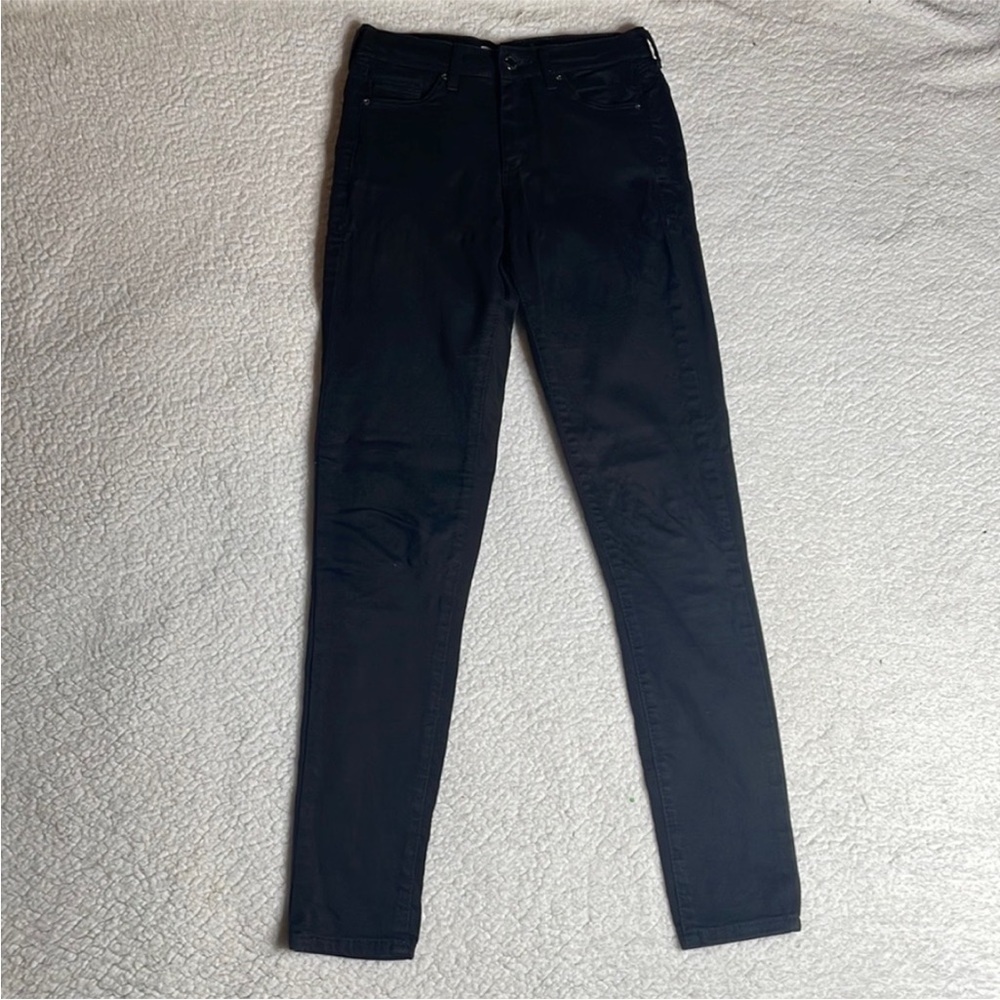 Topshop Leigh jeans in black Stretchy comfy Size 26 Asos - Picture 6 of 12